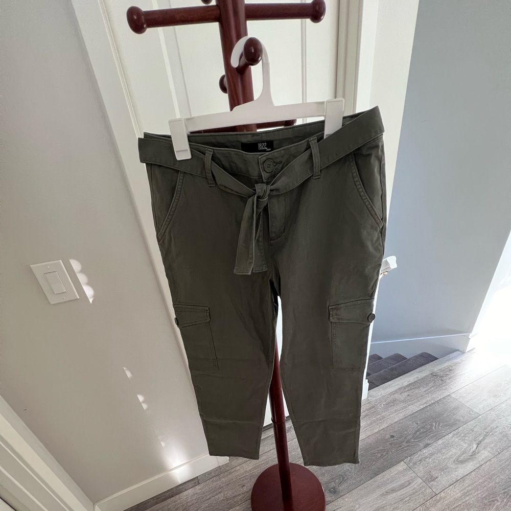 Army green pants size 14 (stretchy; fairly new {worn once})